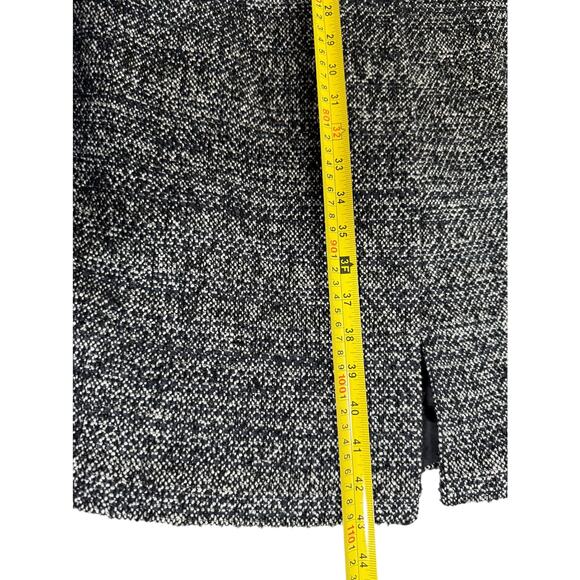 Karen Millen Black White Tweed Longline Vest Size 6 Sleeveless Classic Designer - Picture 11 of 11